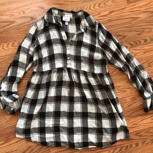 Flannel Maternity Top